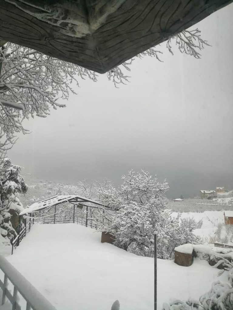 عاصفة ثلجية في لبنان