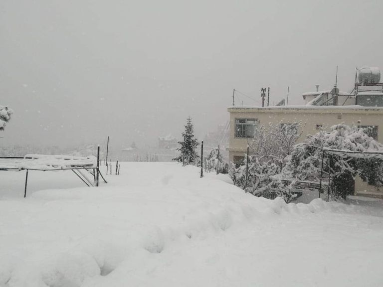 عاصفة ثلجية في لبنان
