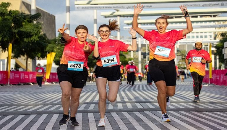 جانب من فعاليات أسبوع الصحة واللياقة في إكسبو دبي