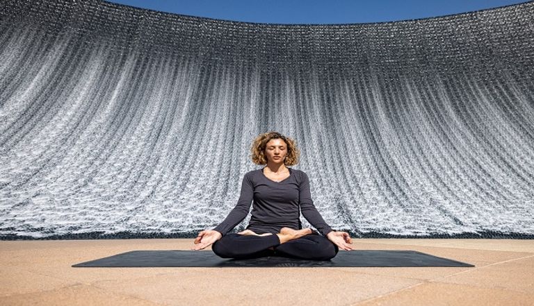 جانب من فعاليات أسبوع الصحة واللياقة في إكسبو دبي