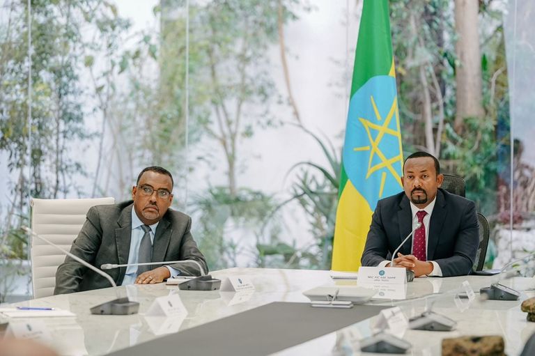 جانب من اجتماع مجلس الأمن الفيدرالي الإثيوبي