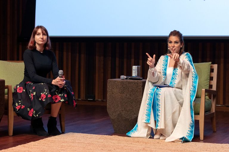 جانب من مقابلات أبطال الخطوط الأمامية في إكسبو دبي