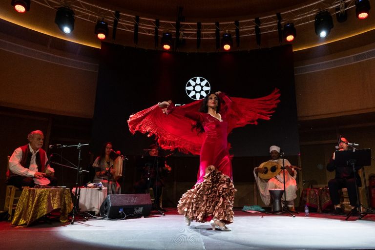 جانب من عرض فرقة ميوزيكا أنتيجوا في إكسبو 2020 دبي