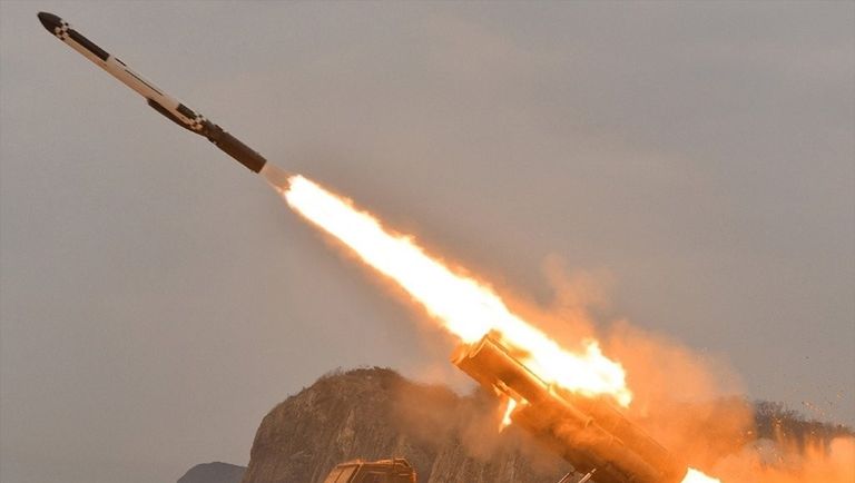 جانب من التجارب الصاروخية الجديد لكوريا الشمالية