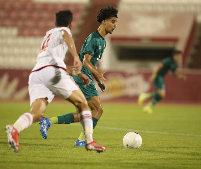 إقبال مع العراق زيدان إقبال نجم منتخب العراق الجديد