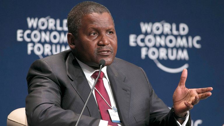 الملياردير النيجيري أليك دانغوي النيجيري أليك دانغوي