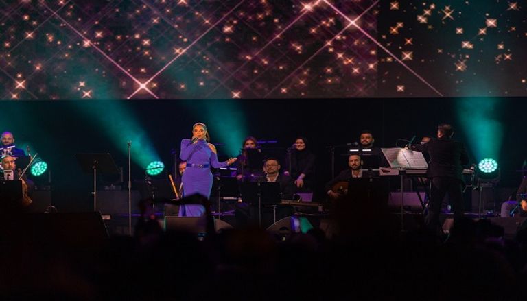 بلقيس على منصة اليوبيل في إكسبو 2020 دبي