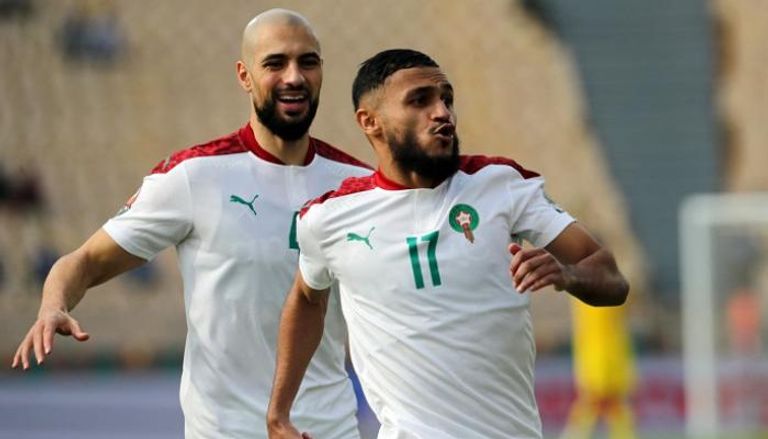 سفيان بوفال نجم منتخب المغرب ضد مصر