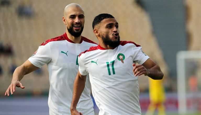 سفيان بوفال نجحم منتخب المغرب ضد مصر مباراة مص والمغرب في كأس أمم أفريقيا 2021