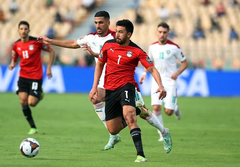 محمود تريزيجيه نجم منتخب مصر ضد المغرب مباراة مص والمغرب في كأس أمم أفريقيا 2021
