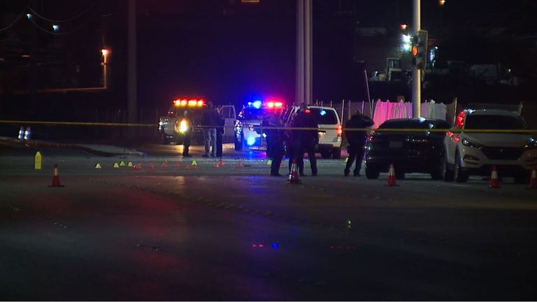 موقع الحادث في لاس فيجاس