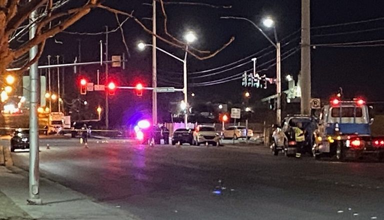 موقع الحادث في لاس فيجاس