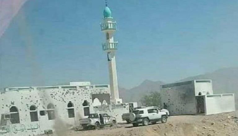 مسجد عبدالله بن مسعود بشبوة بعد قصف مليشيات الحوثي