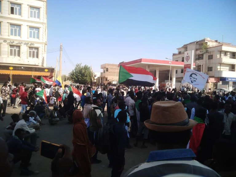 جانب من احتجاجات الخرطوم