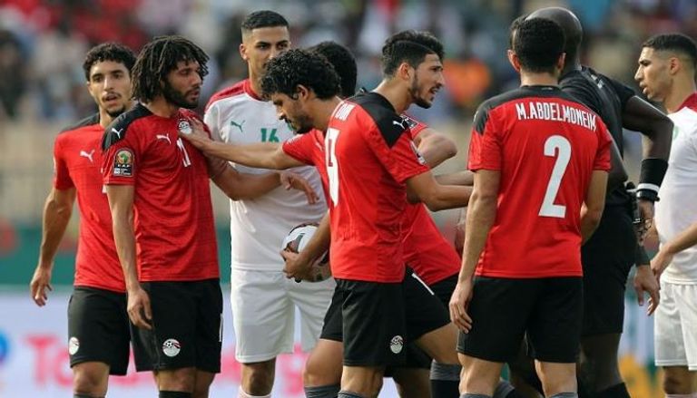 مباراة مصر والمغرب لم تخل من المناوشات رغم الروح الرياضية