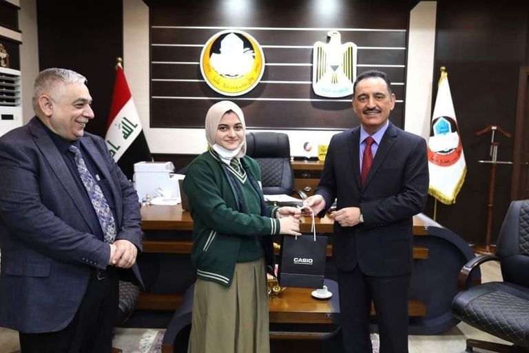 فريق طلبة ثانوية الموهوبين في محافظة نينوى