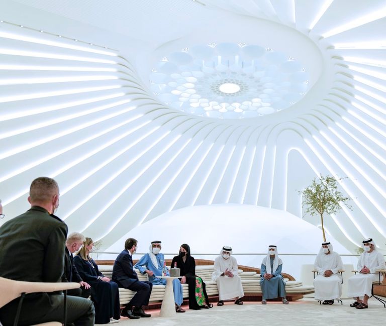 محمد بن راشد يستقبل رئيس إسرائيل في إكسبو 2020 دبي