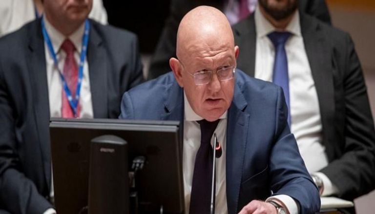 فاسيلي نيبينزيا، ممثل روسيا الدائم لدى الأمم المتحدة خلال كلمته في مجلس الأمن