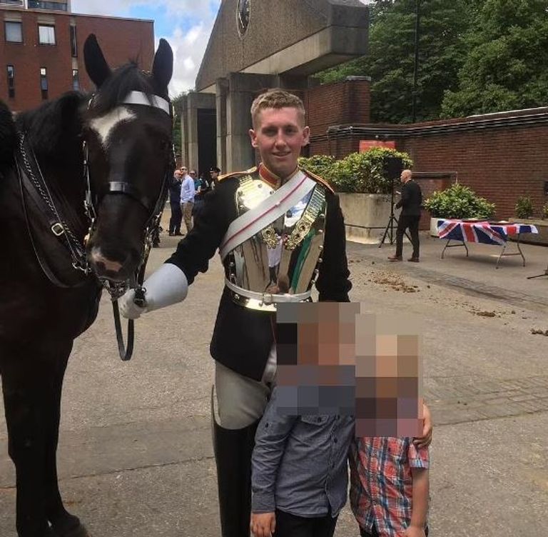 جانب من مشاركة تروبر في جنازة الملكة إليزابيث