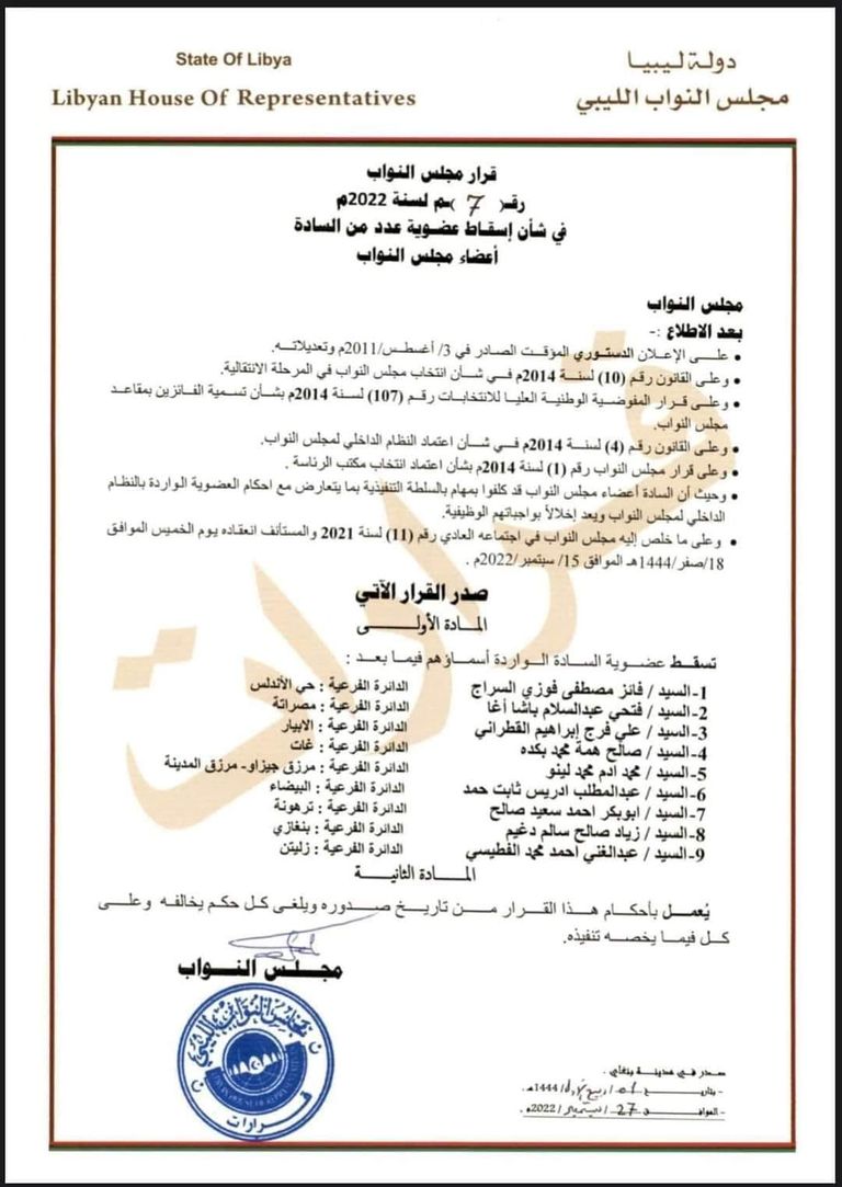 جانب من إحدى جلسات البرلمان الليبي - أرشيفية