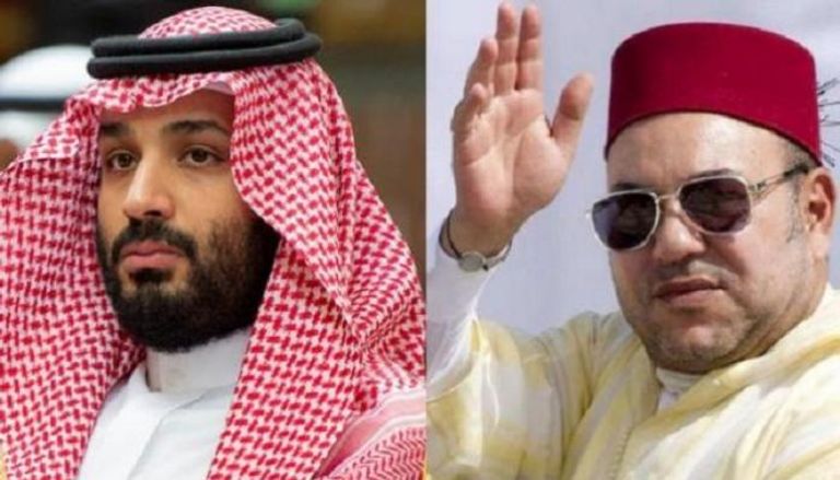 العاهل المغربي وولي العهد السعودي