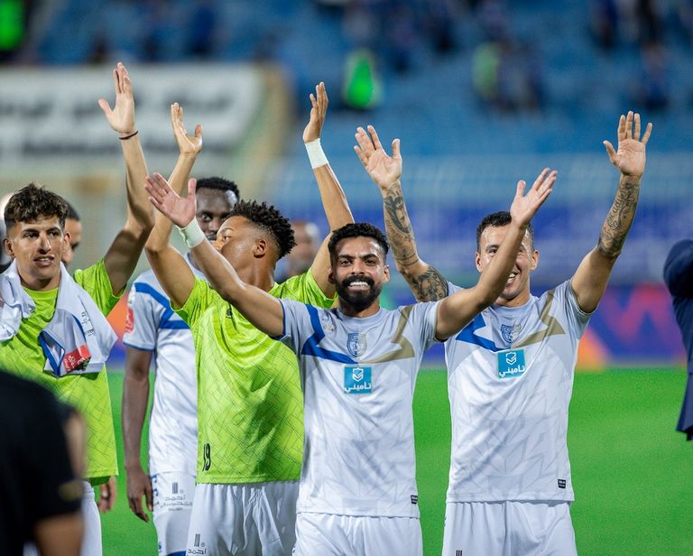 فريق التعاون من مباراة الهلال والتعاون في الدوري السعودي