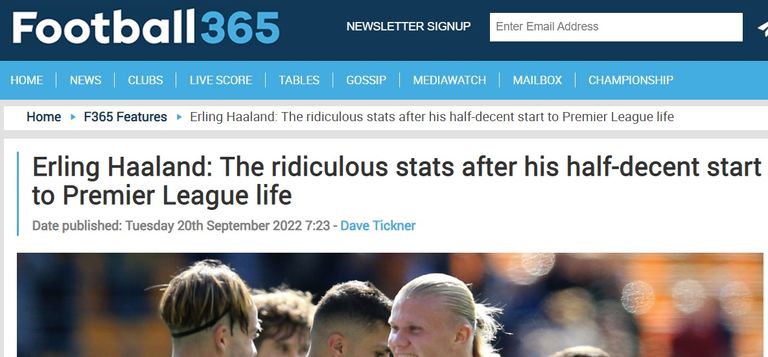 إيرلينج هالاند نجم مانشستر سيتي ضد مانشستر يونايتد