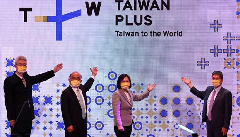 جانب من حفل إطلاق قناة تايوان الناطقة بالإنجليزية- رويترز