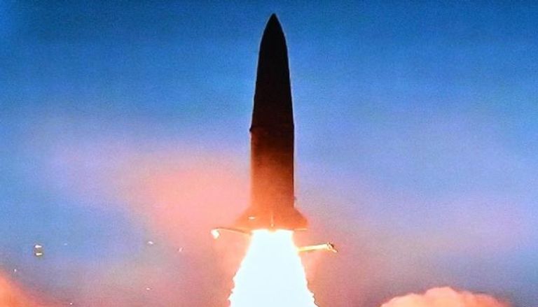 جانب من عملية إطلاق سابقة لصاروخ كوري شمالي 