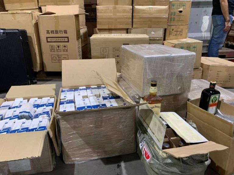 الخمور المضبوطة