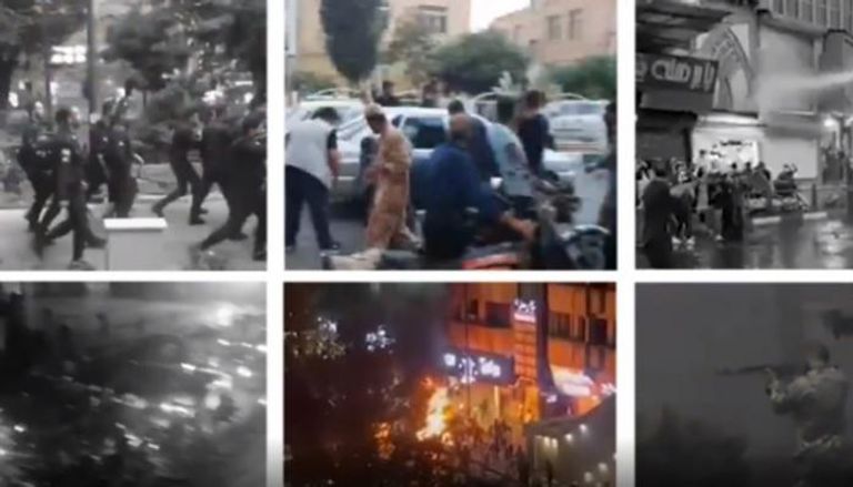 مشاهد من احتجاجات إيران