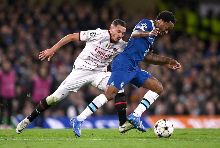 من مباراة تشيلسي ضد ميلان في دوري أبطال أوروبا