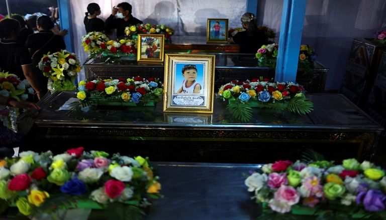 بعض ضحايا حادث الحضانة بتايلاند 