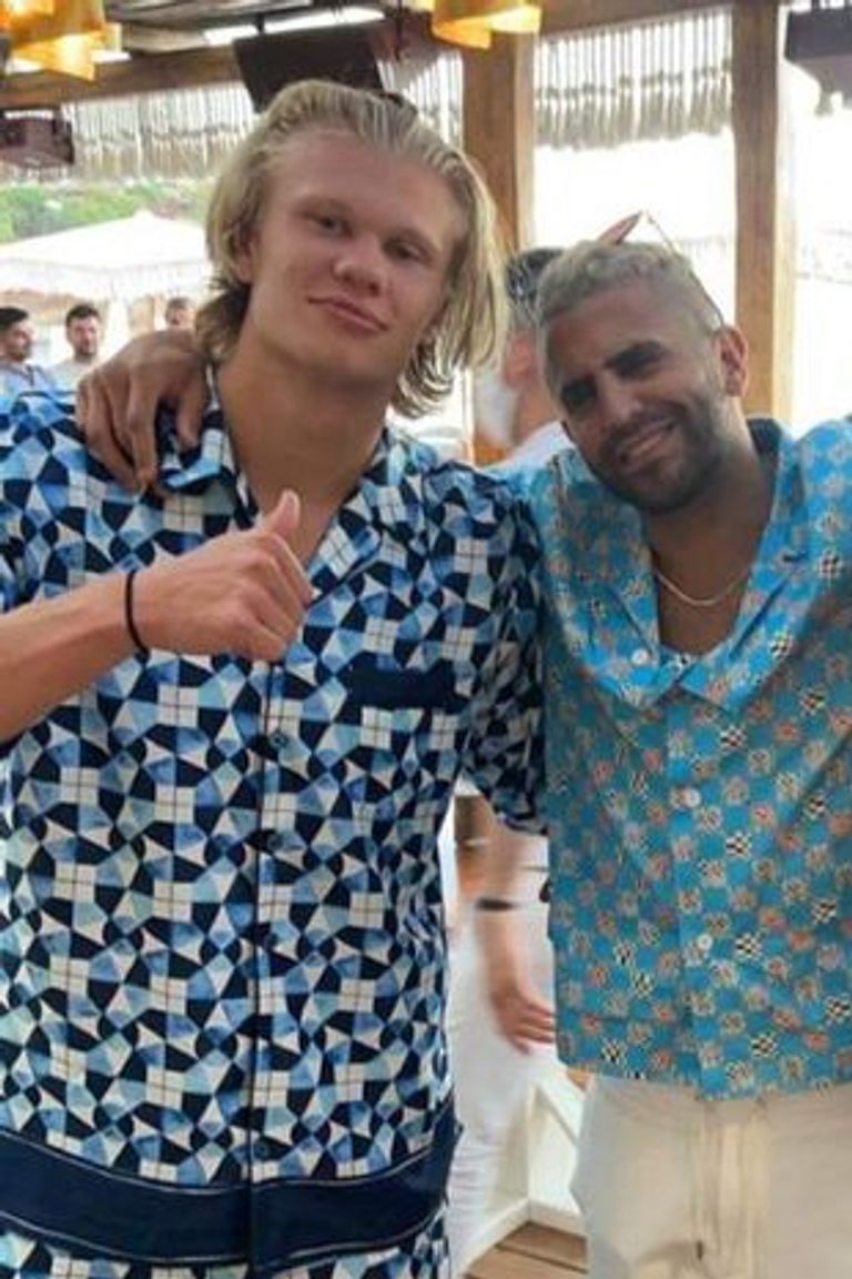 رياض محرز وهالاند نجما مانشستر سيتي رياض محرز نجم مانشستر سيتي