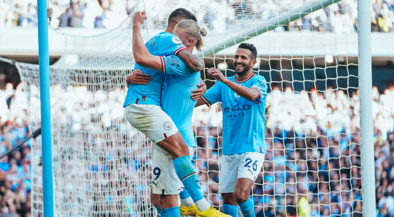 هالاند ورياض محرز في مانشستر سيتي