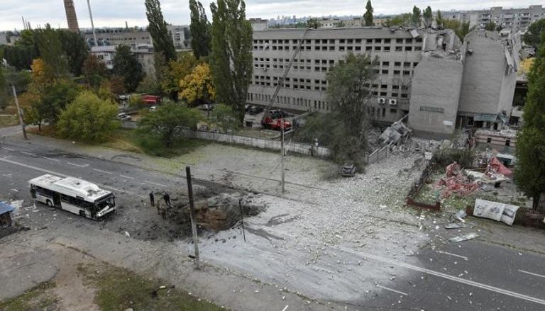 آثار قصف روسي على أوكرانيا- صورة تعبيرية