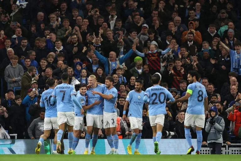 مانشستر سيتي يواجه كوبنهاجن في دوري الأبطال رياض محرز نجم مانشستر سيتي