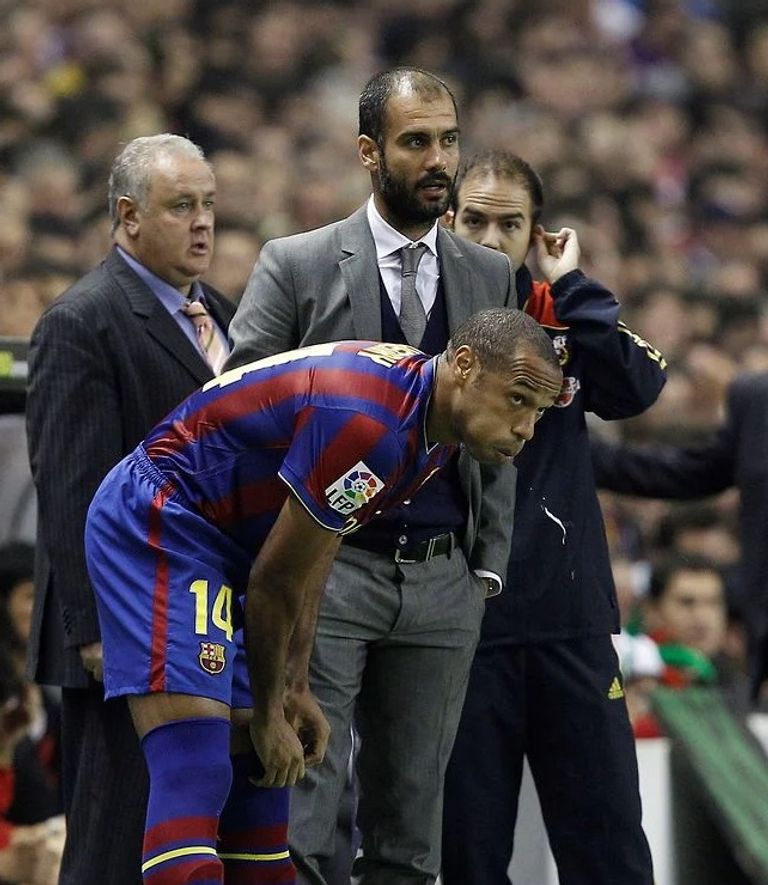 تيري هنري وبيب جوارديولا