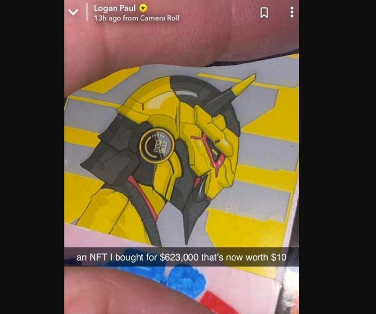 الرمز غير القابل للاستبدال الذي اشتراه اليوتيوبر الأمريكي لوغان بول - "marca" اليوتيوبر الأمريكي لوغان بول - "marca"