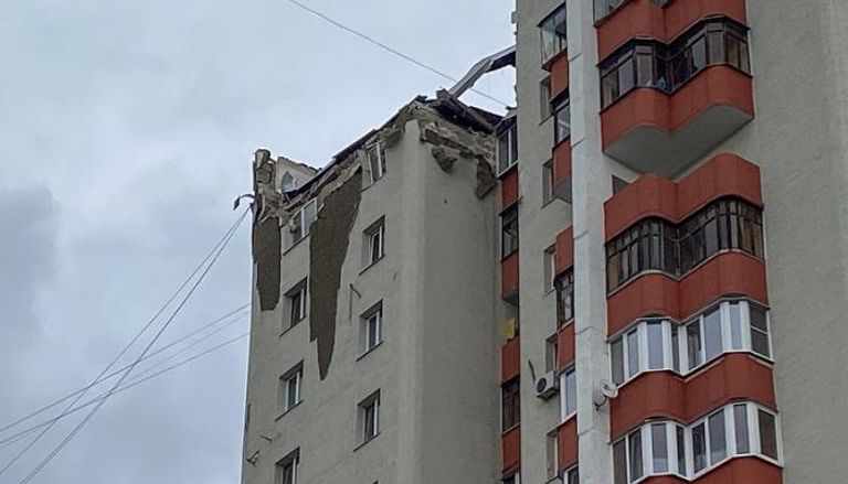 قصف سابق لمدينة بيلجورود الروسية- رويترز