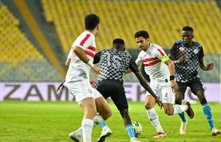 من مباراة الزمالك وفلامبو البوروندي في دوري أبطال أوروبا جوسفالدو فيريرا مدرب الزمالك