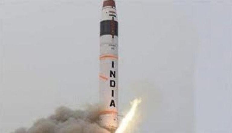 تجربة إطلاق صاروخ باليستي عابر للقارات بالهند