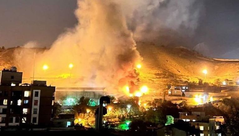 حريق ضخم في سجن إيفين الإيراني