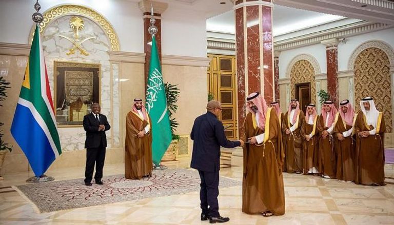 جانب من توقيع مذكرات التفاهم بين السعودية وجنوب أفريقيا