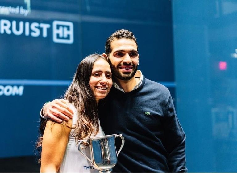 نوران جوهر وزوجها زياد السيسي نوران جوهر