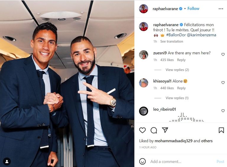 تهنئة كريم بنزيما بالكرة الذهبية كريم بنزيما - نجم ريال مدريد