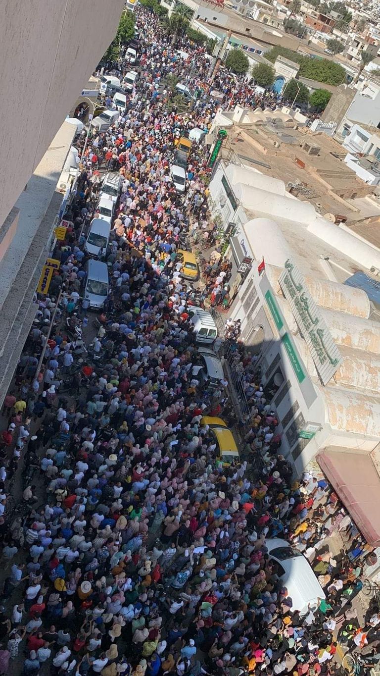 جرجيس التونسية في إضراب عام