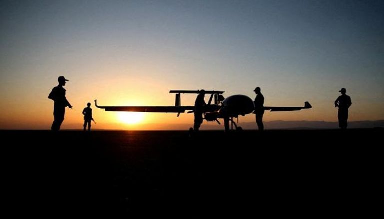 طائرة بدون طيار خلال تمرين عسكري في مكان غير معلوم في إيران - رويترز