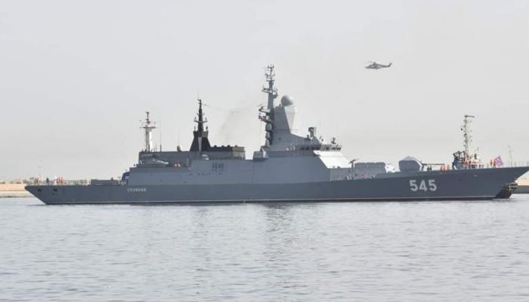 جانب من المناورات البحرية الجزائرية الروسية
