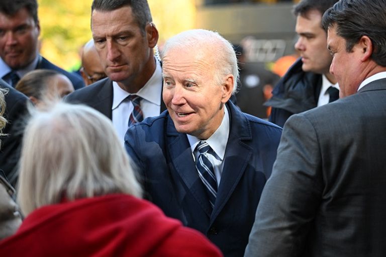 بايدن خلال جولته في بنسلفانيا